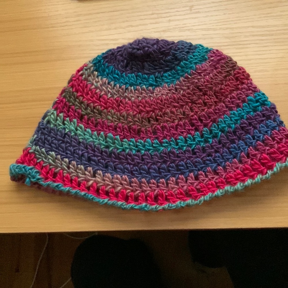 Crochet hat / cap multicolor